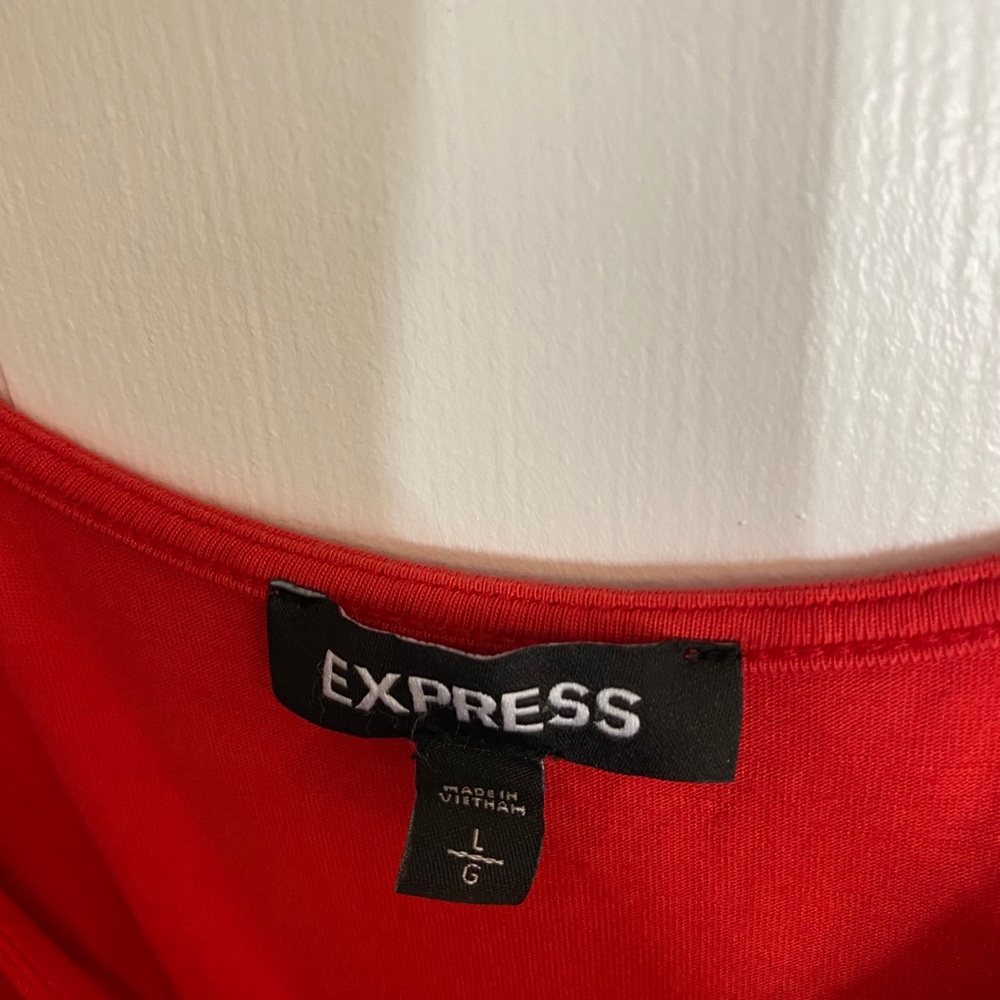 Red Silk Top - Picture 5 of 5